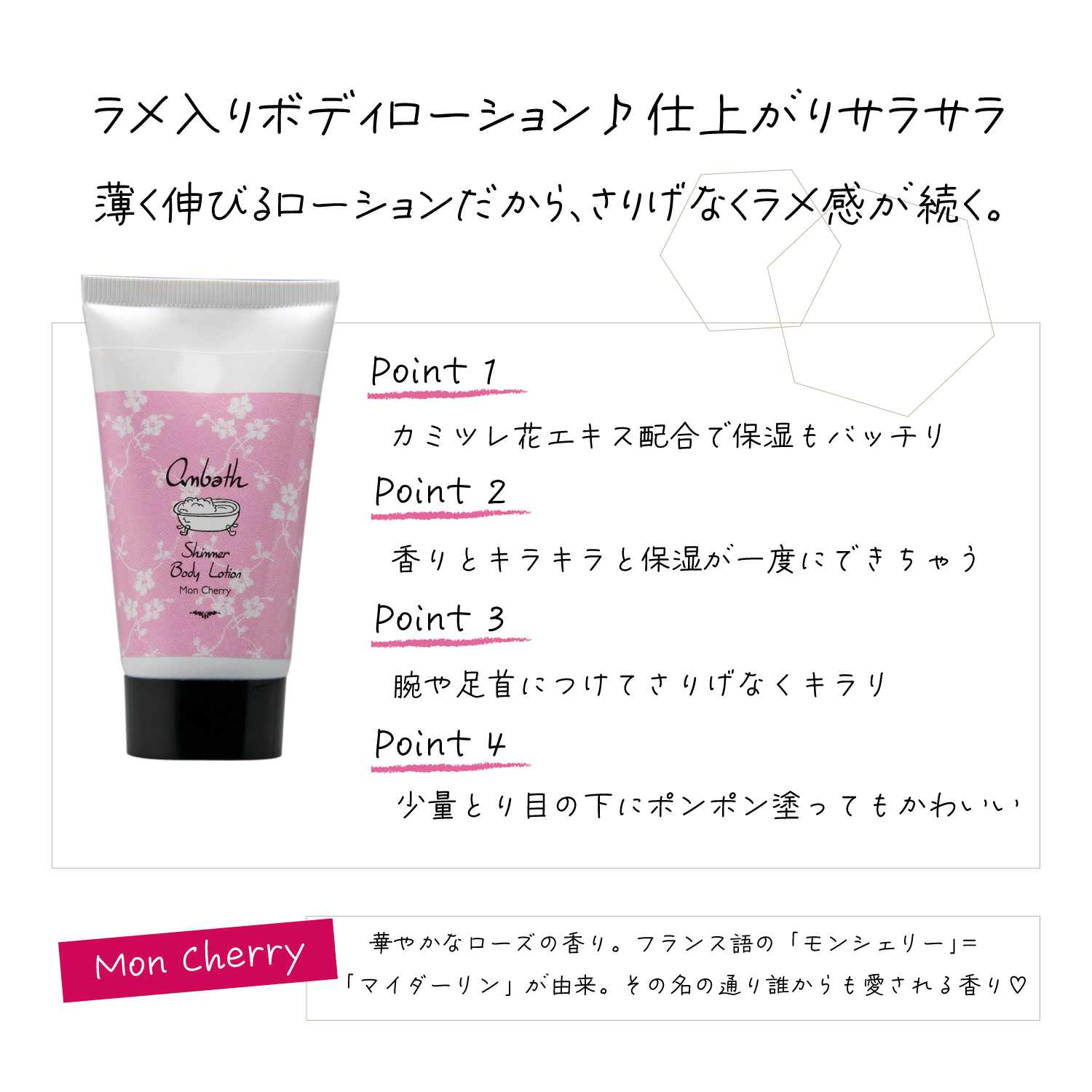 キラキラボディローション